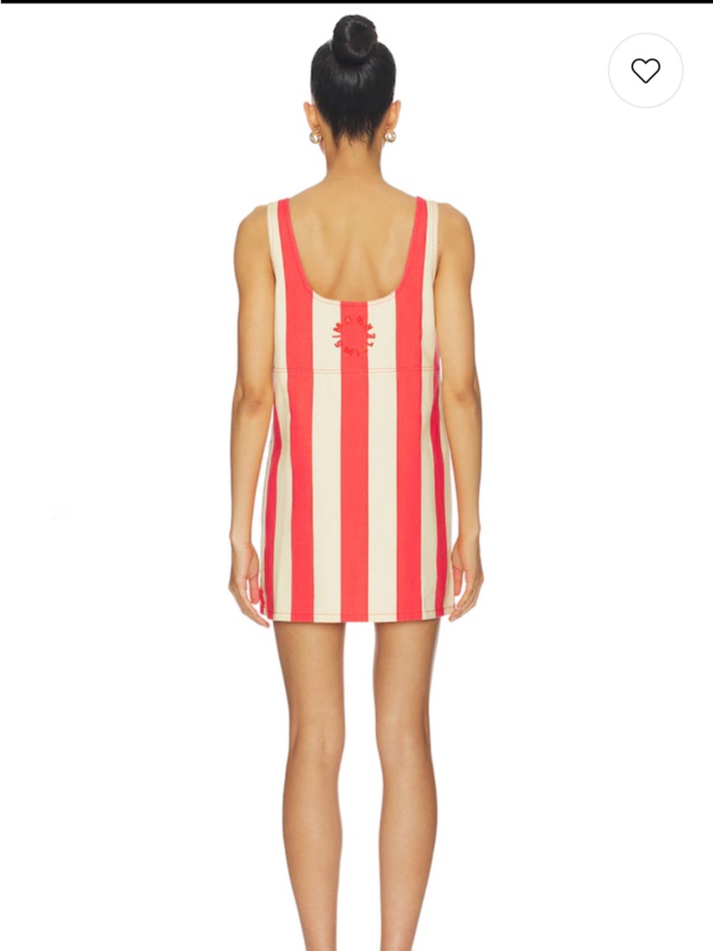 Simon Miller Red and Cream Vertical Stripe Tank - Picture 10 of 10